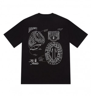 Trapstar Game Time T-skjorte Herre Svarte | 54076NCXW