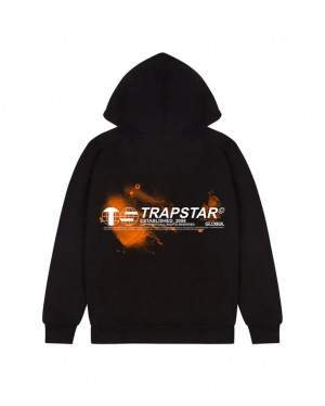 Trapstar Global Distribution Hettegenser Herre Svarte | 41098CYWT