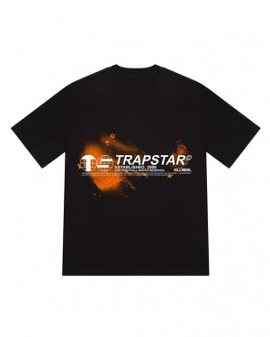 Trapstar Global Distribution T-skjorte Herre Svarte | 98624XBJM