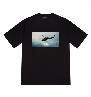 Trapstar Villains T-skjorte Herre Svarte | 83420STED