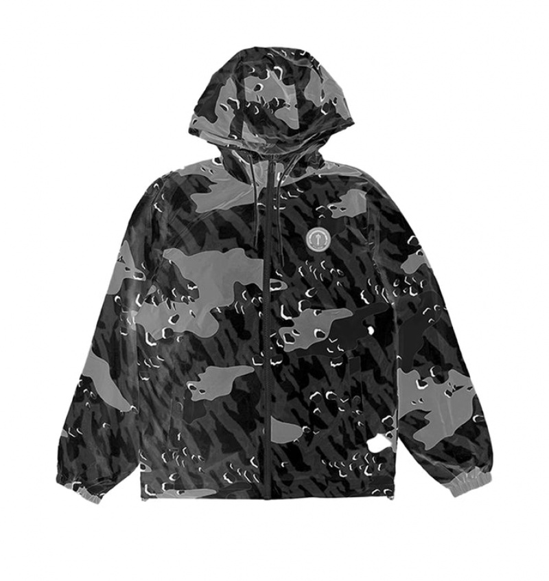 Trapstar Decoded Camo Vindjakke Herre Svarte Camouflage | 65147DWYQ