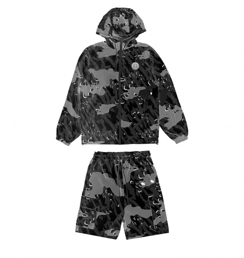 Trapstar Decoded Camo Vindjakke Herre Svarte Camouflage | 65147DWYQ