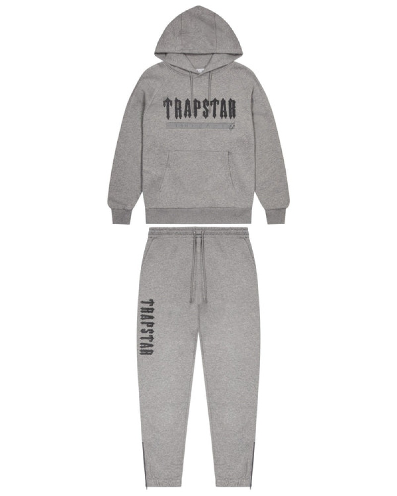 Trapstar Decoded Chenille 2.0 Treningsdress Herre Grå | 89762XLEQ