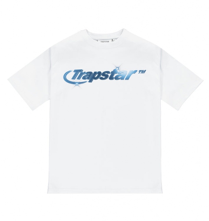 Trapstar Hyperdrive High Density T-skjorte Herre Hvite | 35078NRDP