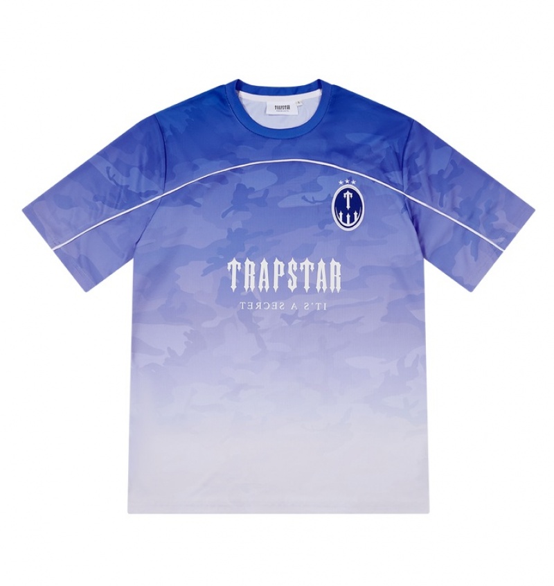 Trapstar Irongate Football T-skjorte Herre Blå | 84301SBLY