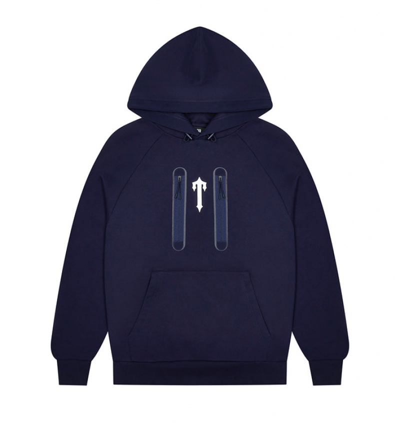 Trapstar Irongate T Trap Fleece Gensere Herre Marineblå | 97401YNJW