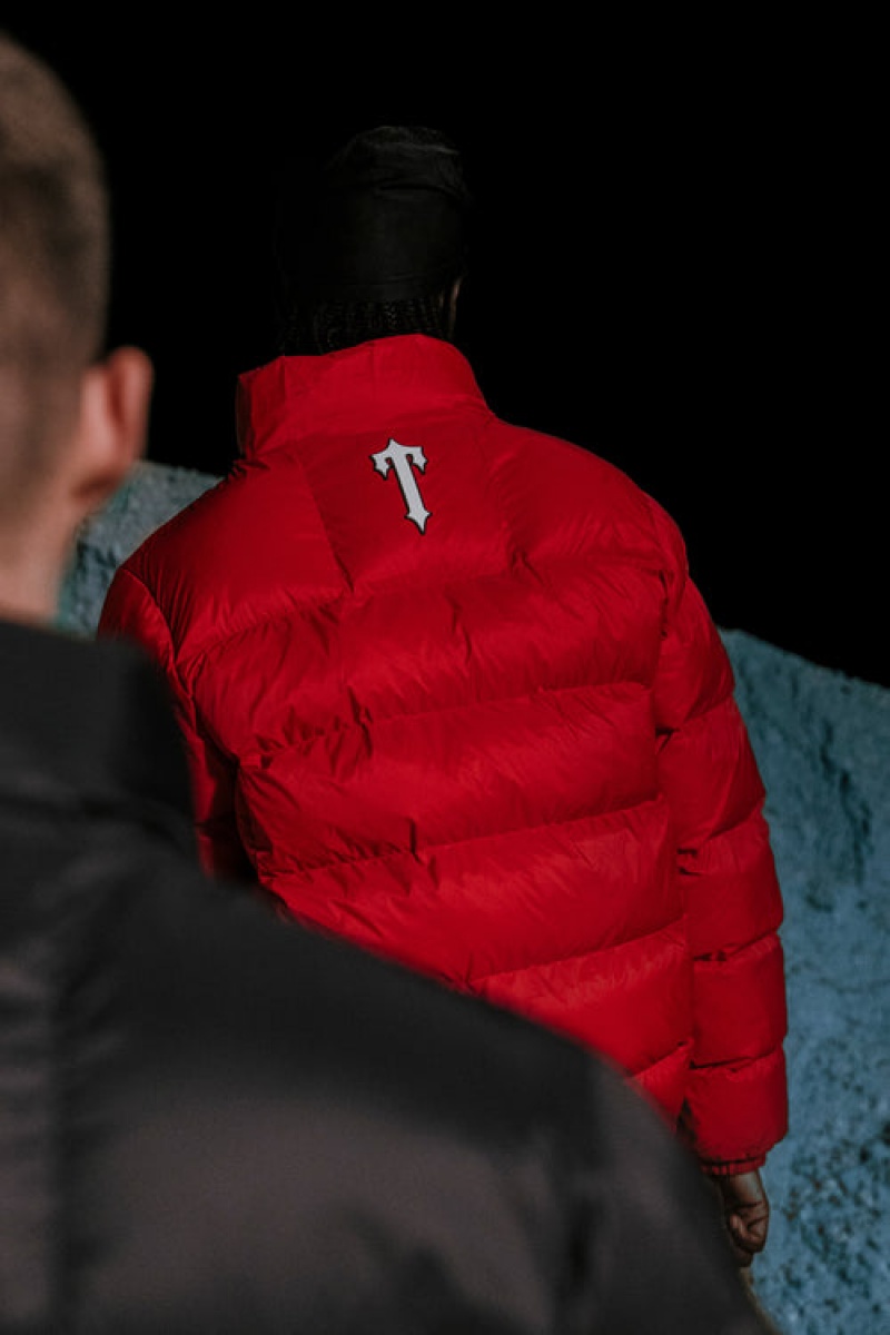 Trapstar It’s a Secret Puffer Frakker Herre Rød | 71289BLGH