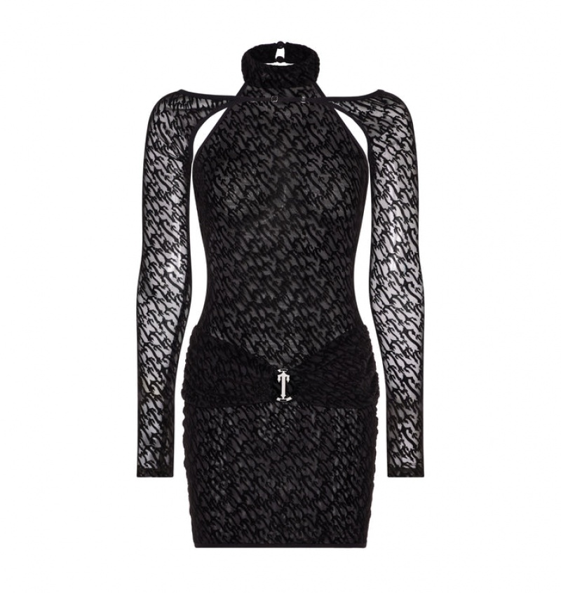 Trapstar Jacquard Mesh Kjole Dame Svarte | 36795NPLB