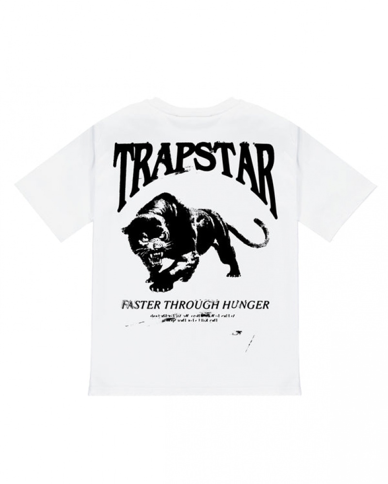 Trapstar Panthera T-skjorte Herre Hvite | 47185MJNT