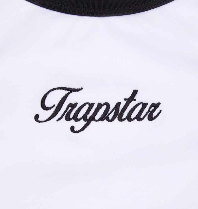 Trapstar Racer Topper Dame Hvite Svarte | 20795CZAU