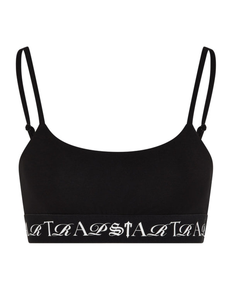 Trapstar Script BH Dame Svarte Hvite | 38571GEHS