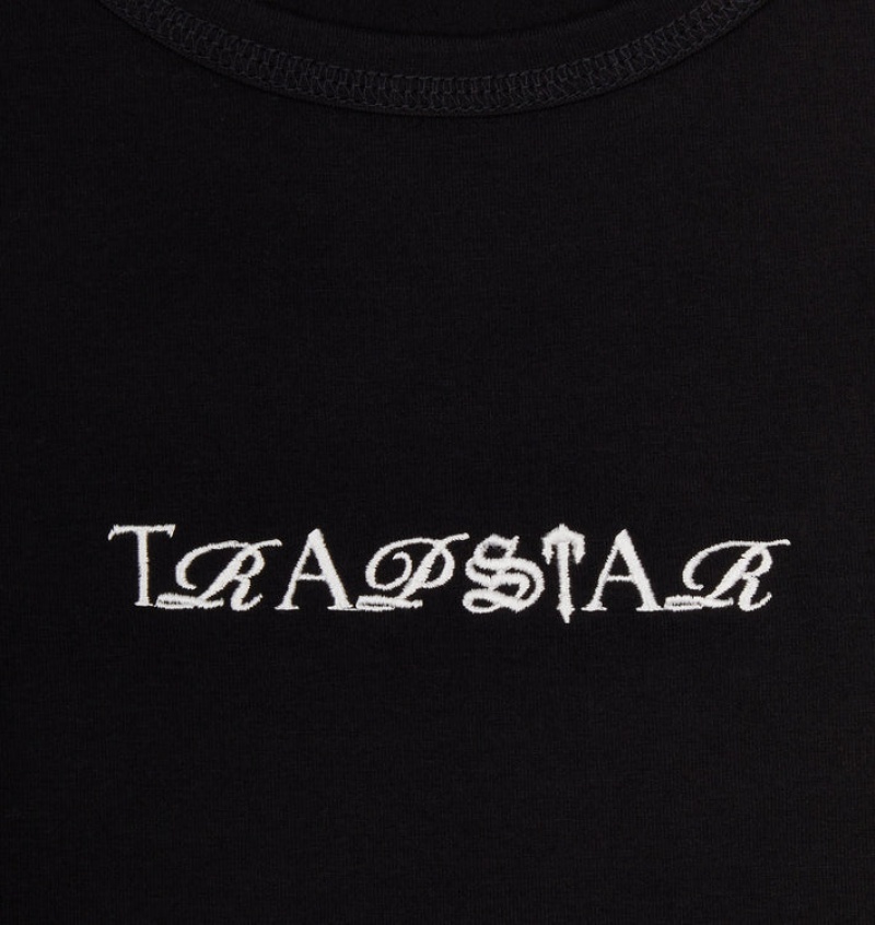 Trapstar Script Racer Topper Dame Svarte | 67485JFQG