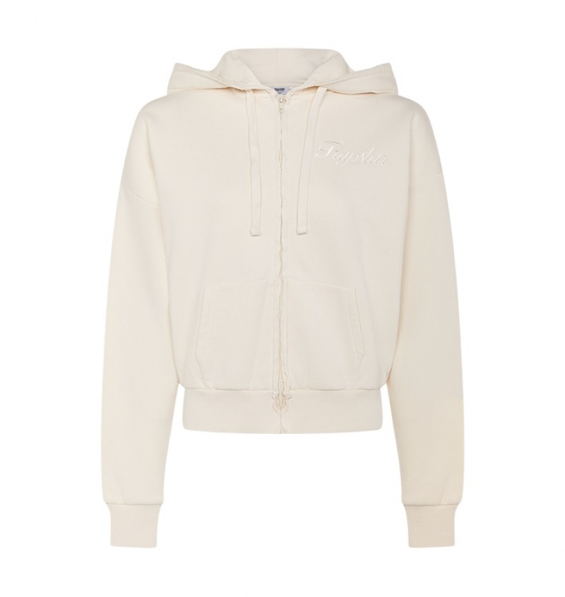 Trapstar TS-Star Zip Up Track Hettegenser Dame Hvite | 12687WXUN