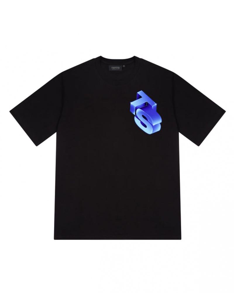 Trapstar TS Chrome T-skjorte Herre Svarte | 26578FZNW