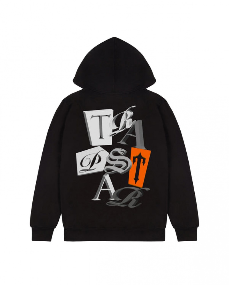 Trapstar TS Script 3D Edition Hettegenser Herre Svarte | 30472RFMD